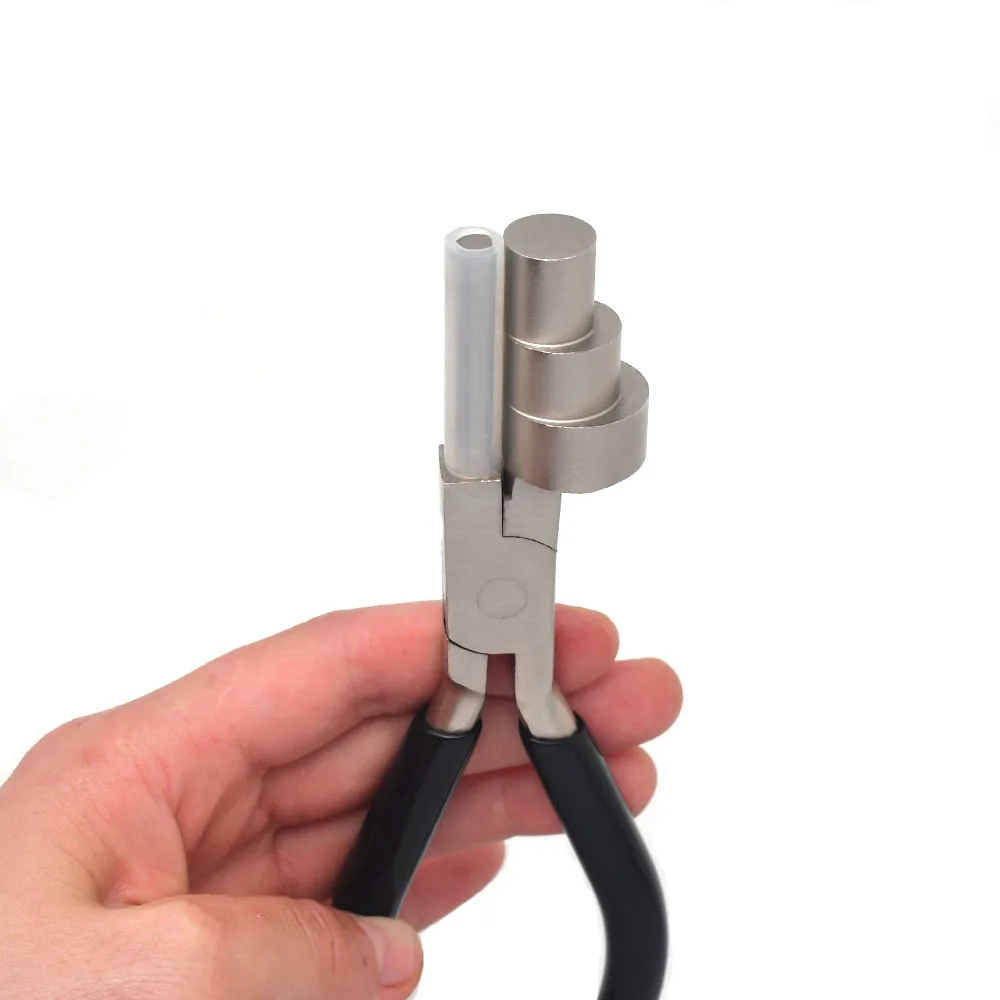 Wire Bending Pliers Multi-Size 13 17&22mm Barrels Stainless Steel Jaws,Grip Handle ,Wrapping Tool For Jewelry Making