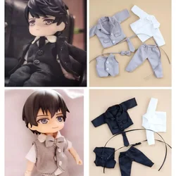 Ob11 아기 정장 셔츠 트렌치 코트 조끼, BJD 아기 옷, GSC 무지 몸 인형 옷, 인형 액세서리