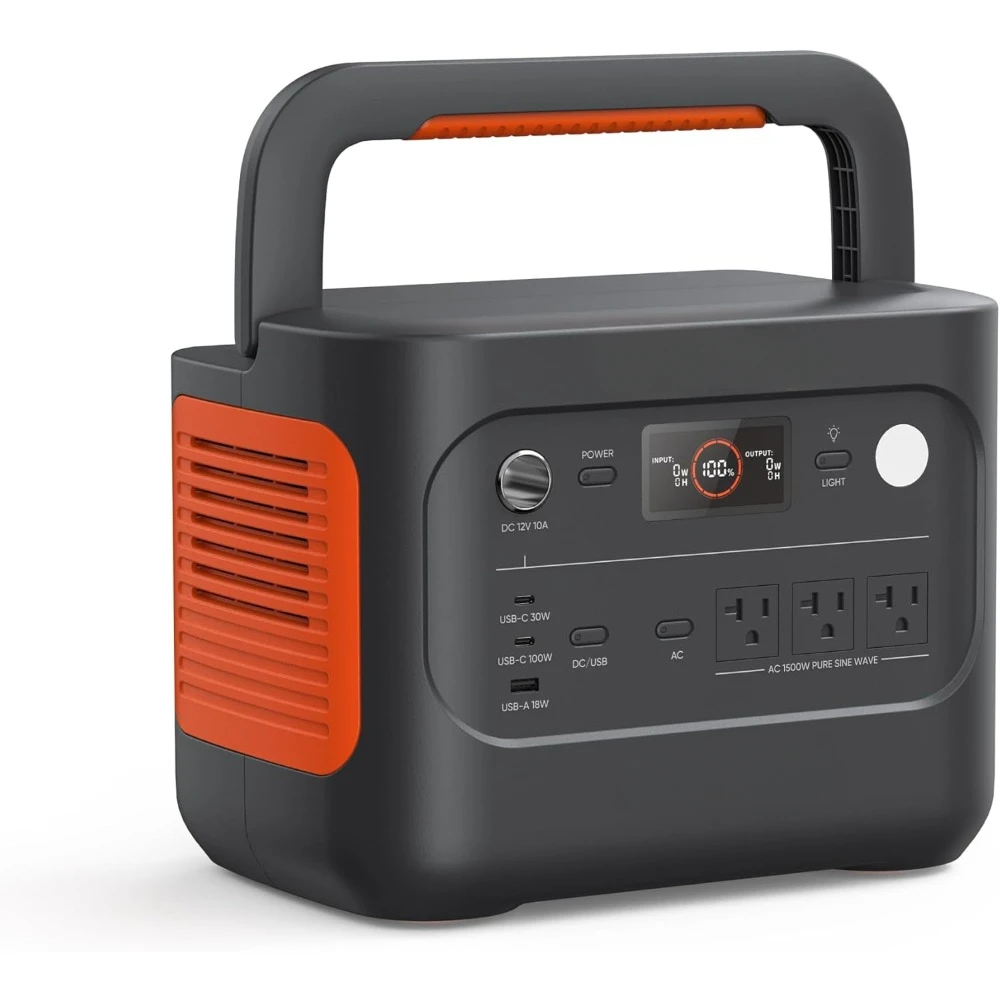 Portable Power Station(2024 New),1070Wh LiFePO4 Battery,1500W AC/100W USB-C Output, 1 Hr Fast Charge, Solar Generator