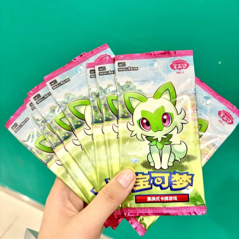 ในสต็อก Original Gem bag V1 V2 PTCG Simplified Chinese Ibrahimovic Ball Flash บรรจุภัณฑ์อิสระ คอลเลกชัน ของขวัญวันเกิด