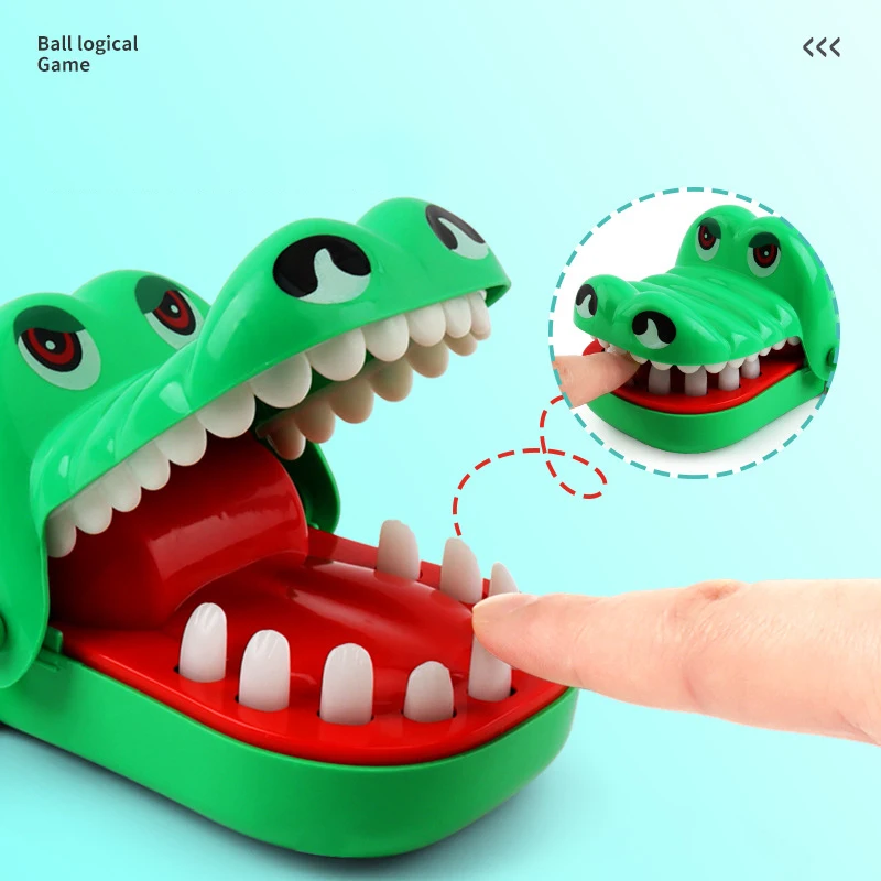 1Pc Children\'s toys crocodile by teeth biting finger toys educational training toys Parent-child interaction toys ﻿