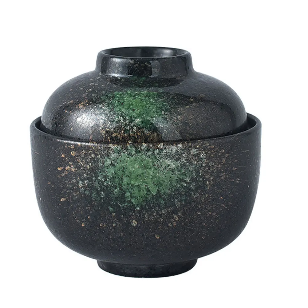 

Kitchen Soup Bowl Ceramic Japanese Stew Pot for Steaming Egg Dessert Chawanmushi Small Porcelain Serving Cup Household Dishware