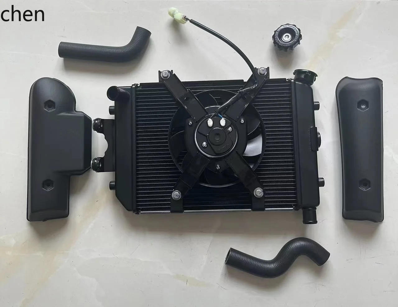 

cp400bobbie700 650 water tank radiator water tank electronic fan side three wheels antifreeze radiator