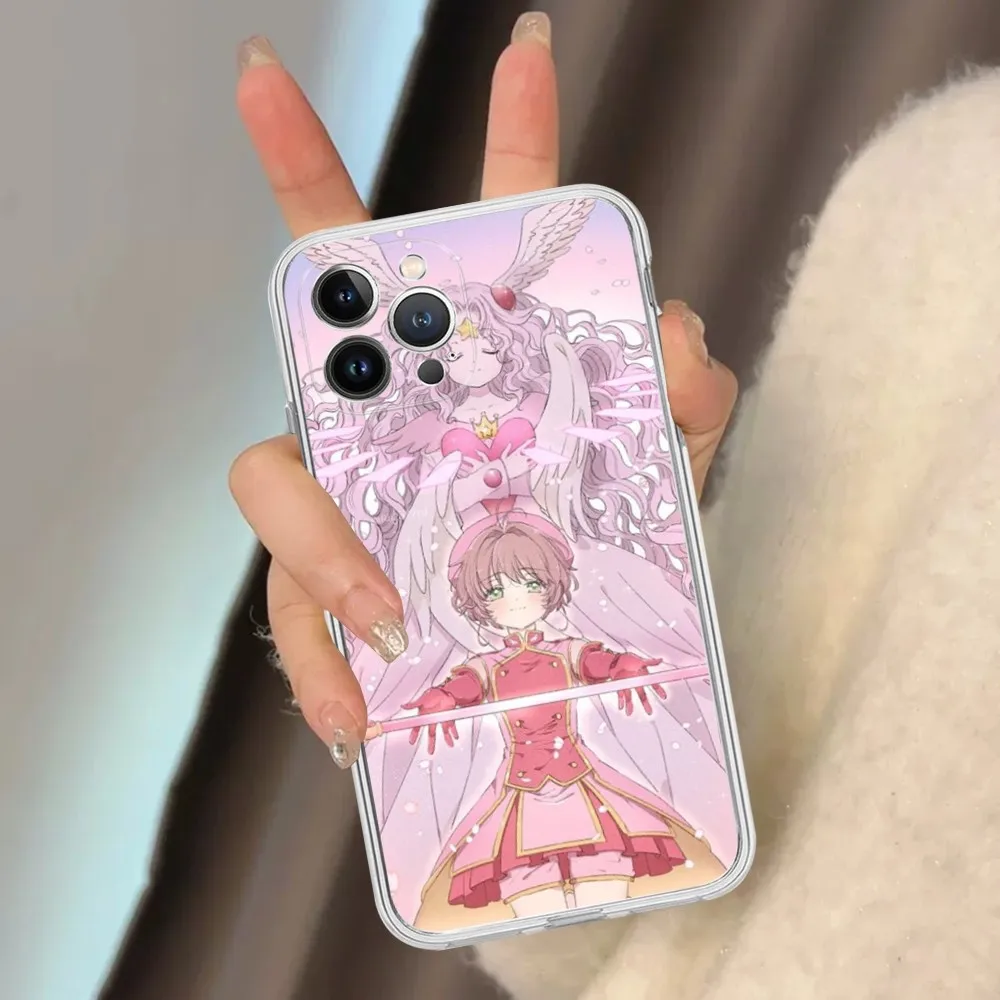 CardCaptor Sakura Anime Phone Case For iPhone 15 14 13 12 Mini 11 Pro XS Max X XR SE 6 7 8 Plus Soft Silicone Cover