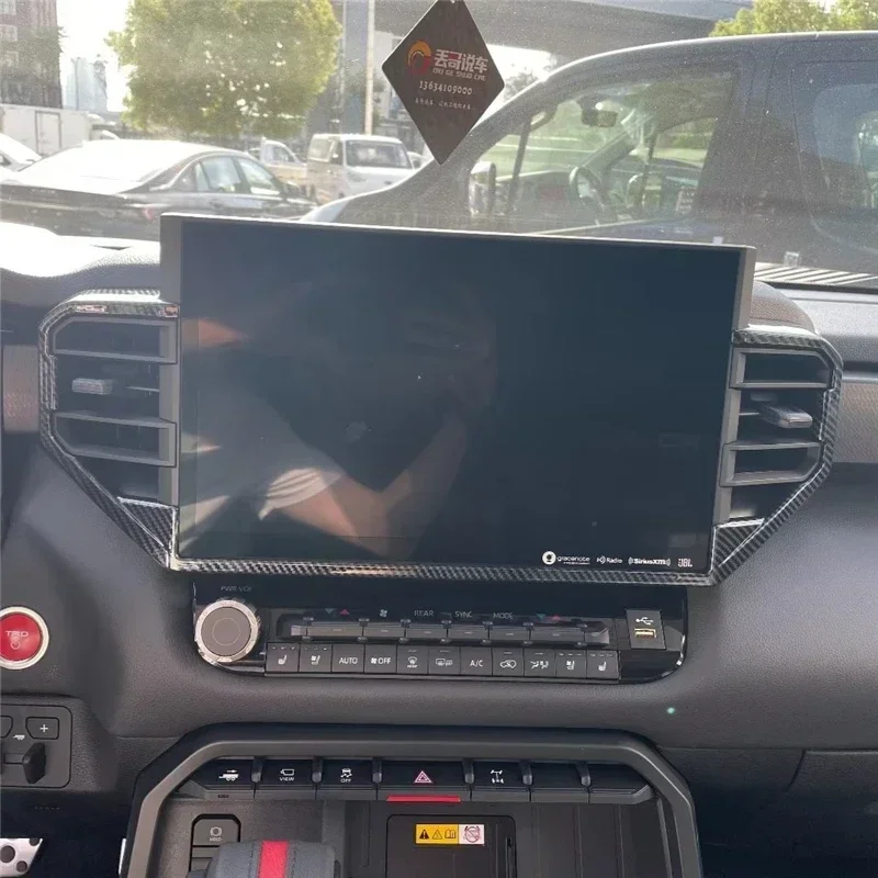 

WELKINRY для Toyota Tundra XK70 3-го поколения 2022-2025 Sequoia XK80, автомобильный навигационный экран, средняя отделка вентиляционного отверстия для кондиционера