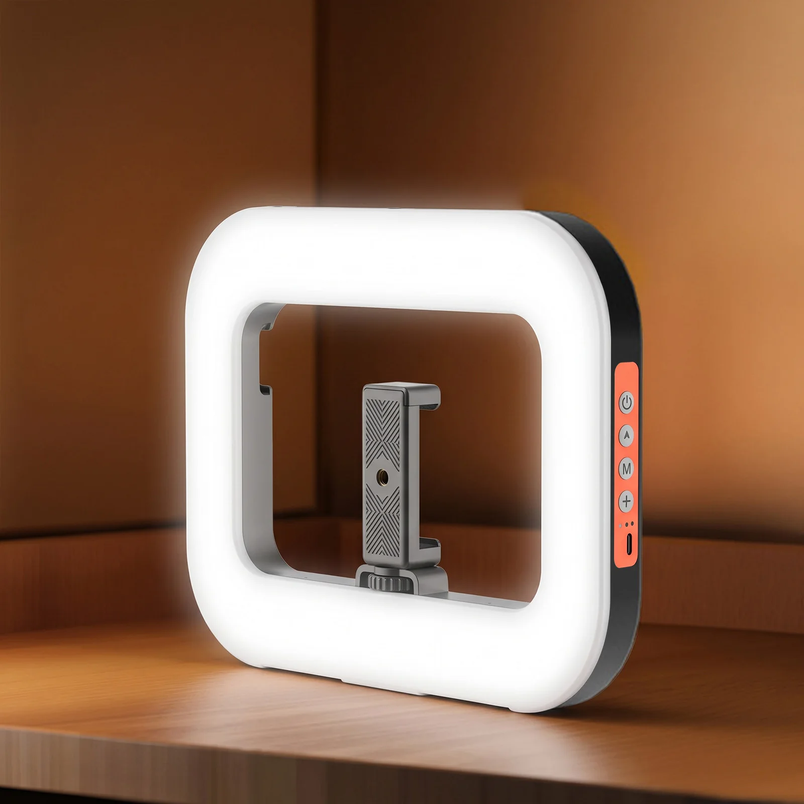 Handheld Selfie Light Multi-Purpose Charging Photography Light Adjustable Bicolor Photography Fill Lamp for Recording Vlogging