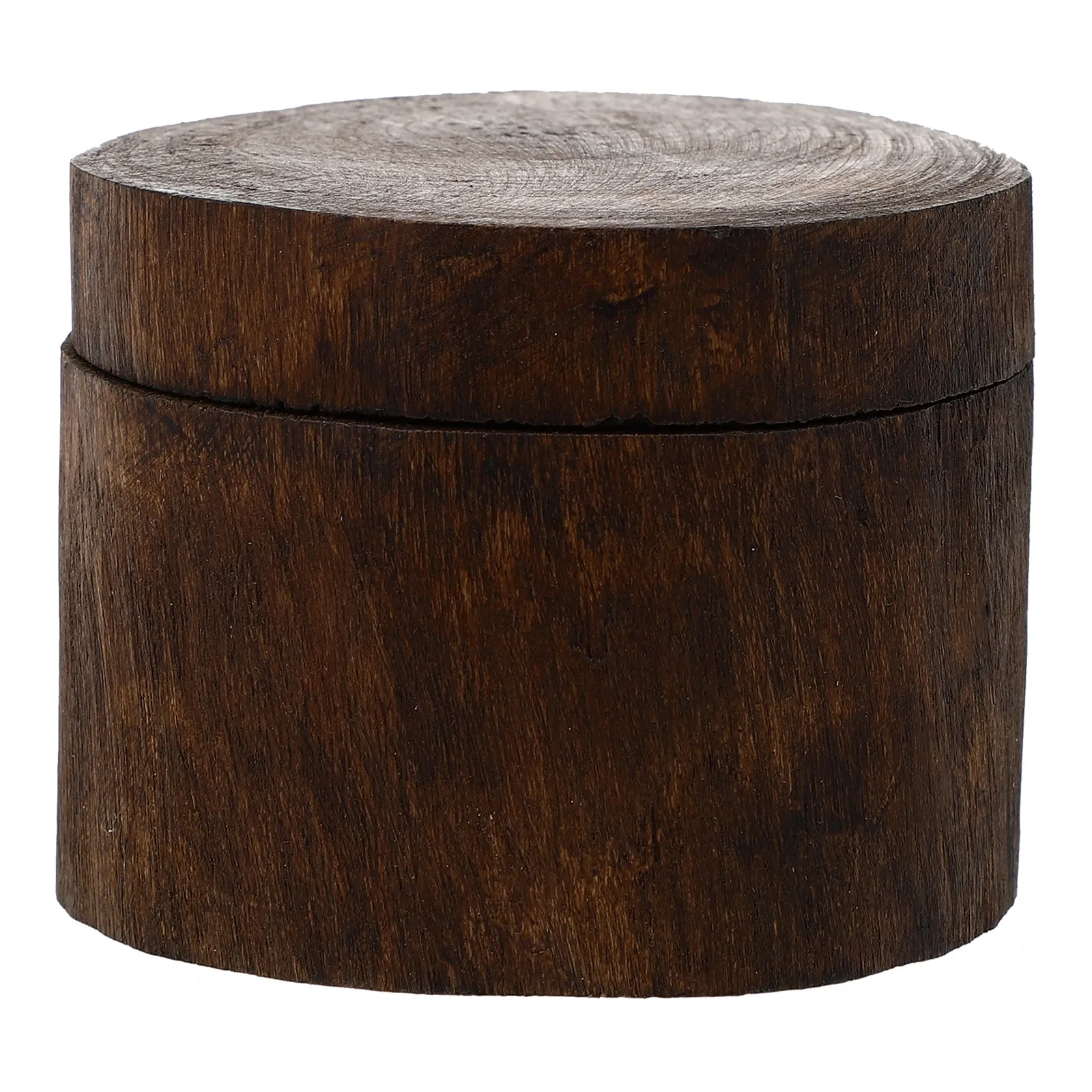 1Pcs Solid Wood Jewelry Box Southeast Asian Style Round Retro Design Home Decoration Storage Organizer for Necklaces Bracelets
