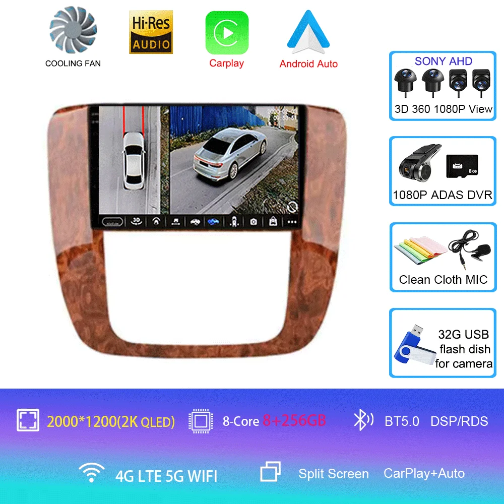 8G 256G DVR 360 2K