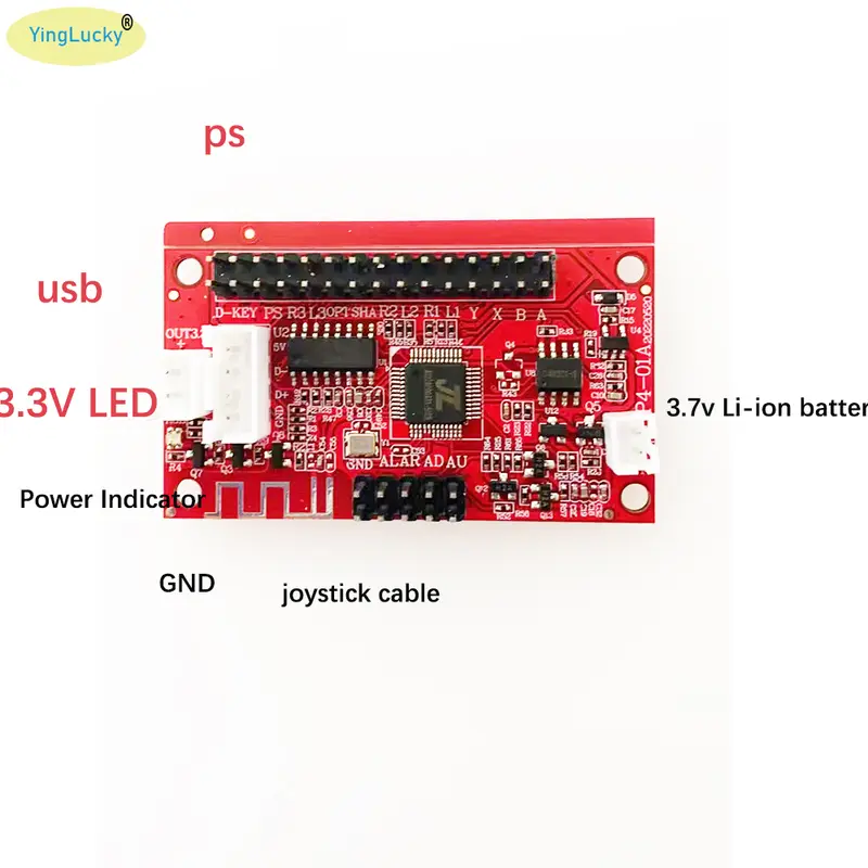 Arcade Zero Delay USB Board Wireless Bluetooth Joystick Encoder PCB Sanwa Game Stick Controller PC PS3 PS4 3 In 1 Control DIY - Image 9