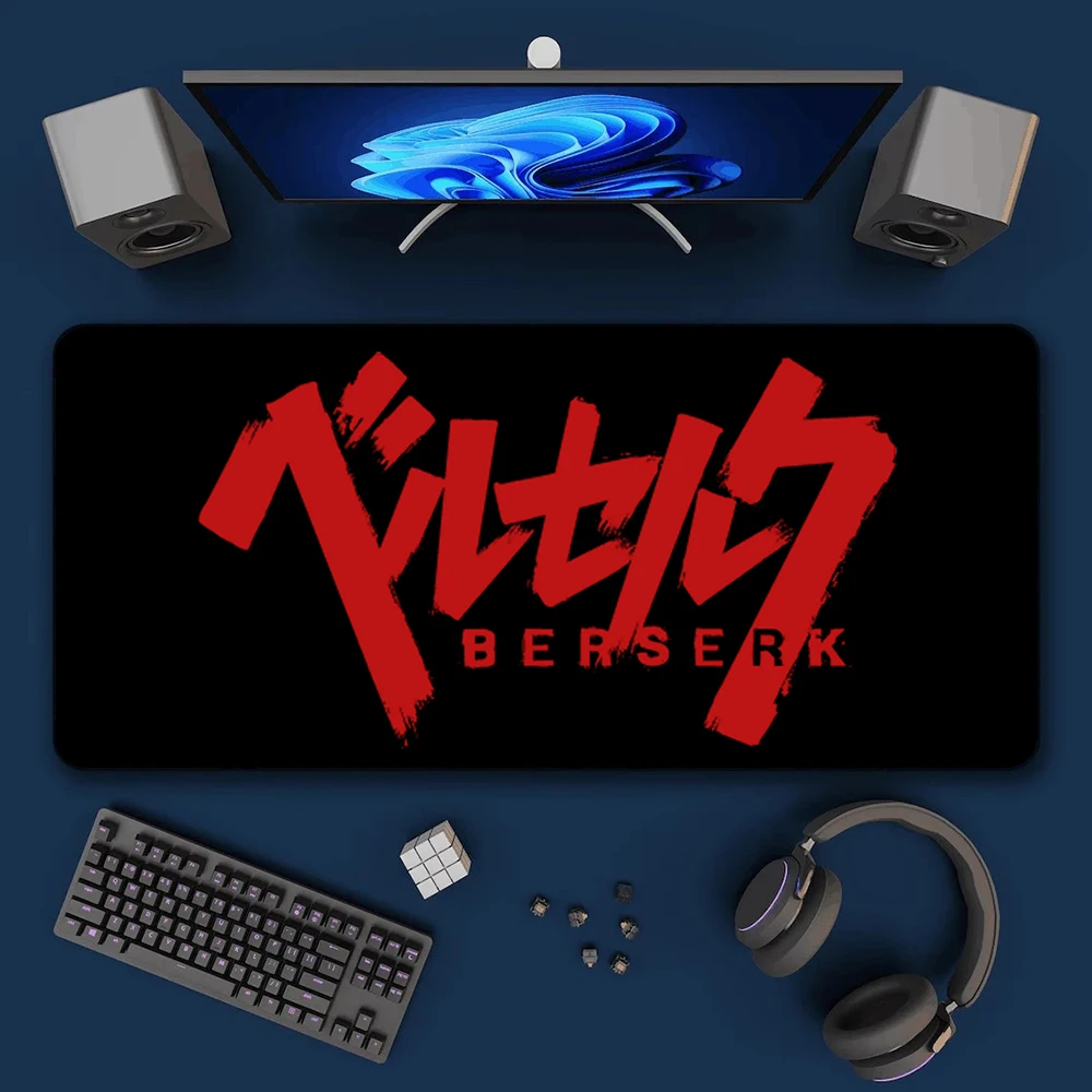 Anime Berserk Mousepad HD Printing Computer Gamers Locking Edge Antypoślizgowa podkładka pod mysz XXL90x40cm Keyboard PC Desk Pad