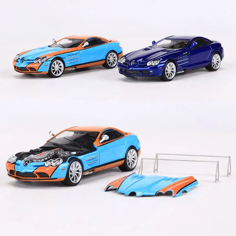 Modèle réduit de Mercedes-Benz SLR moulé sous pression pour garçon, véhicule de jeu ModeI, 1/64