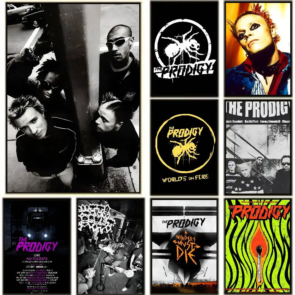 The P-Prodigy Band Posters High Quality Self-adhesive Wall Art Decorations Color Prints Sticky