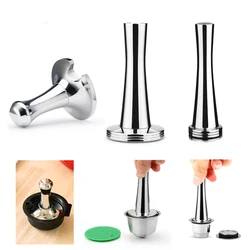 304 Stainless Steel coffee pod tamper coffee powder hammer pressure For Dolce Gusto Vertuo Nespresso Tassimo portable filters