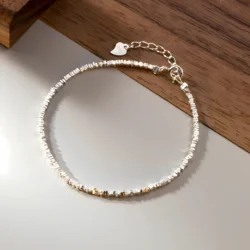 Irregular Silvers Fragments 15+5cm Simple Bracelet 925 Sterling Silver Fine Jewelry Exquisite Gift for Women Fashion Hot Selling