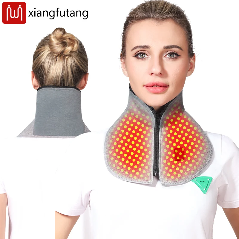 دعامة الرقبة للعلاج بالضوء الأحمر تخفف آلام الرقبة والتعب في الشتاء في الهواء الطلق لتدفئة الرقبة المحمولة وسهلة الحمل والدفء الساخن