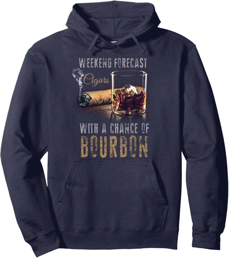 

Vintage Hooded Sweatshirt Cigars with Chance Bourbon Hoodie Gift Men Pullover Hoodie Retro Shirt Hoodies Funny Man Clothing