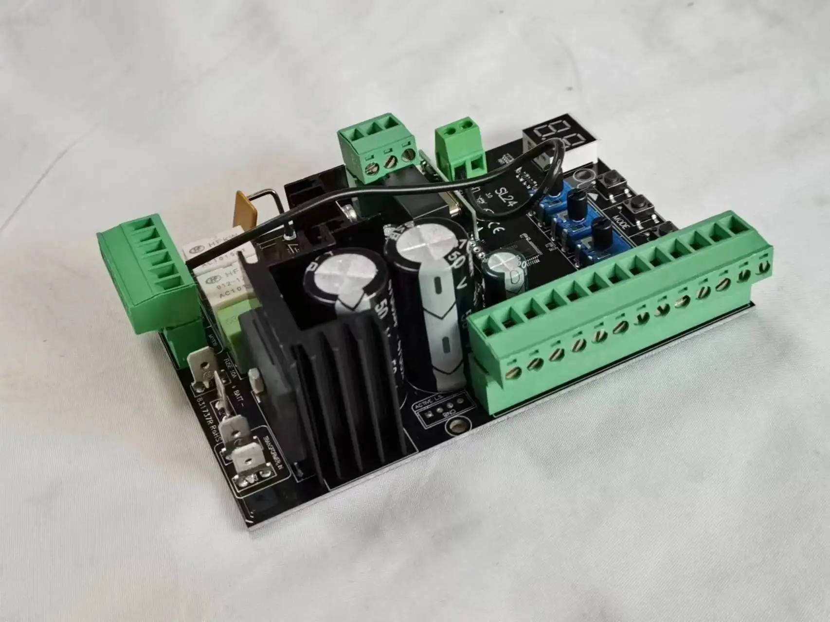 Universal Control unit for sliding gate opener 24Vdc SL24 Model has port for Photocells input Limit switch
