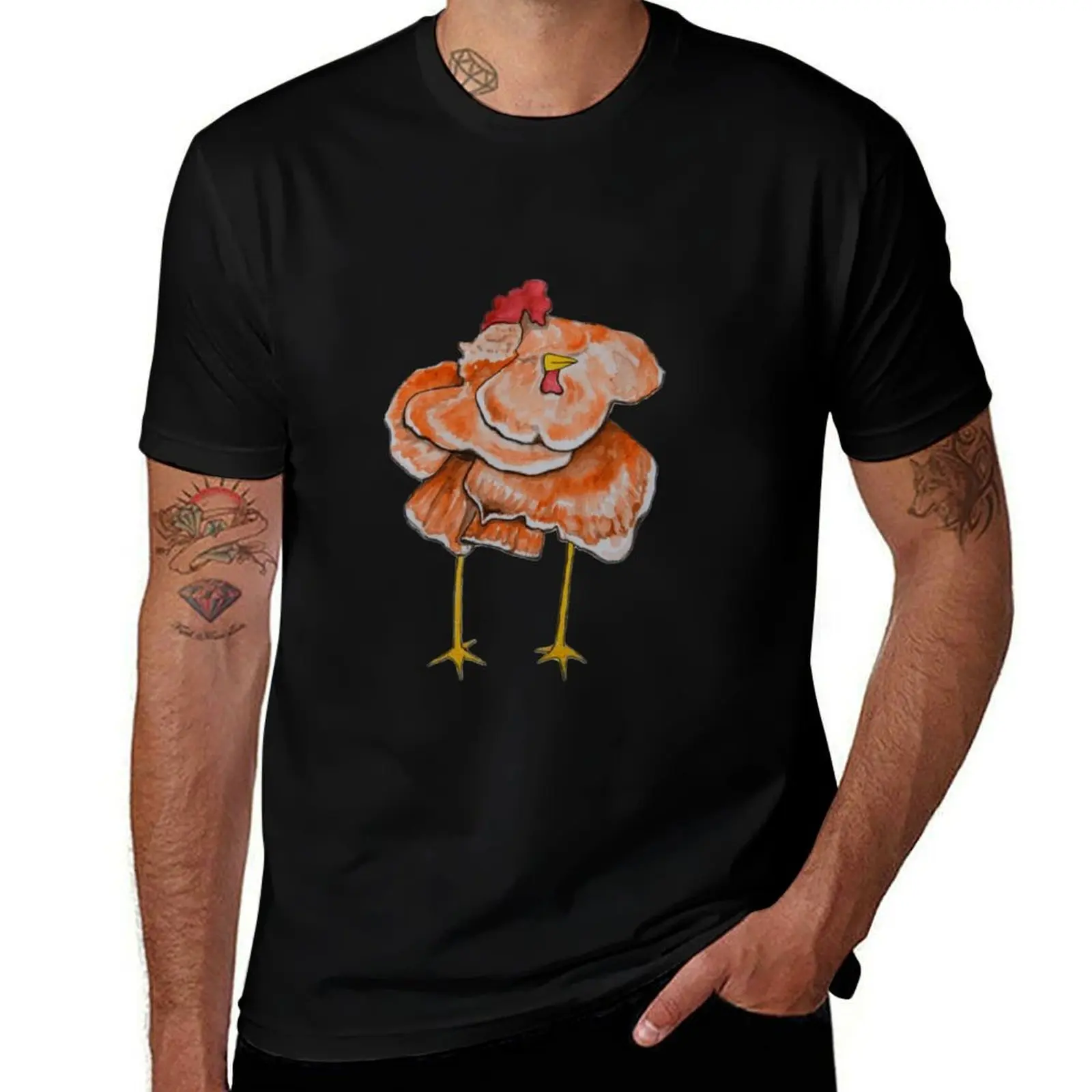 Chicken of the Woods T-Shirt Utility Casual Work T-Shirt