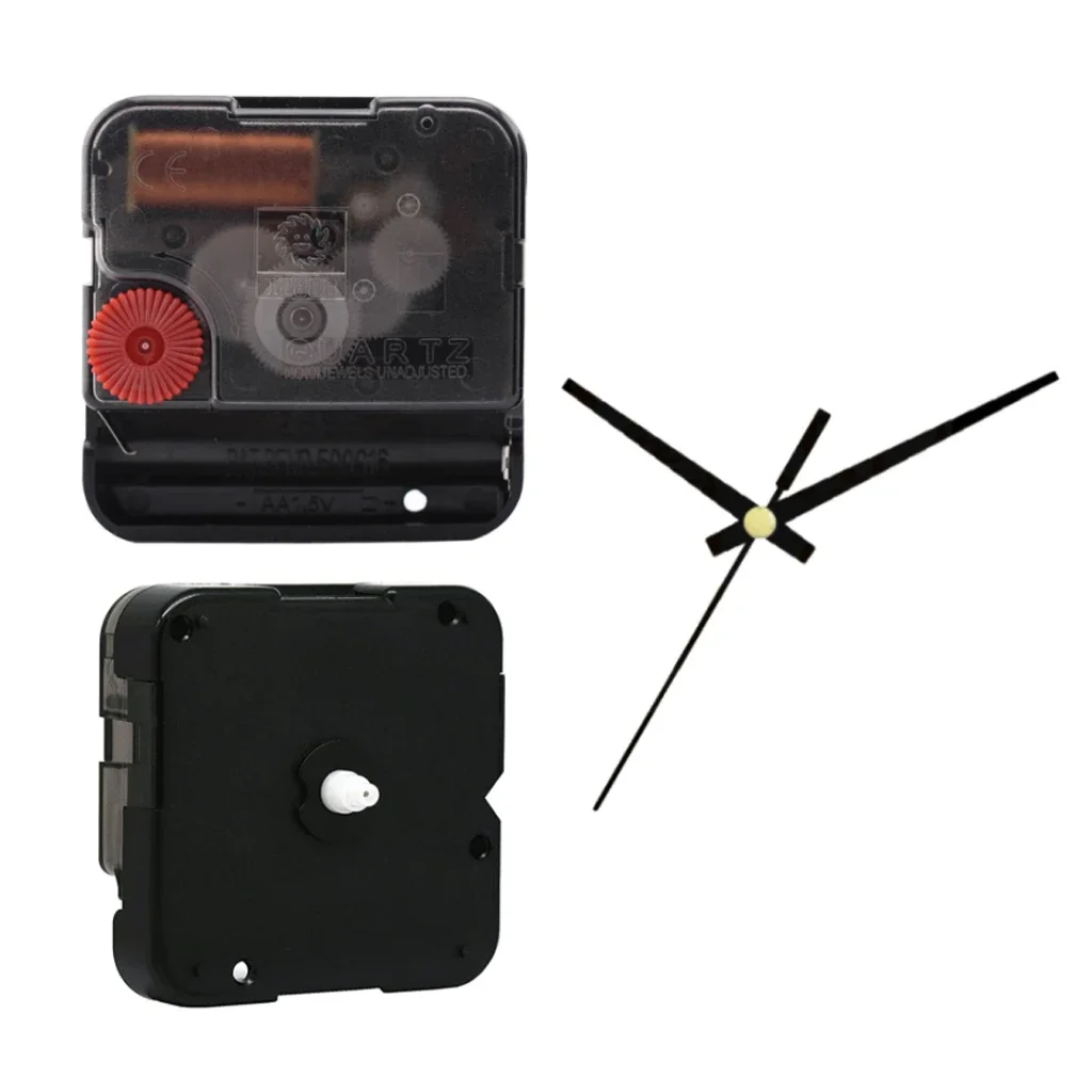 Snap in Type Silent Quartz Clock Movement Mechanism Battery Operated Clock Replacement Motor with Hands Needles DIY Repair Parts