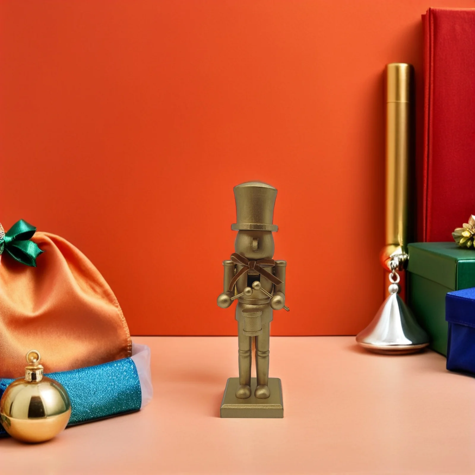 

Christmas Nutcracker Wooden Nutcracker With Bowknot Bowknot For Holiday Mantel Table Centerpiece Xmas Party Decor Ornament