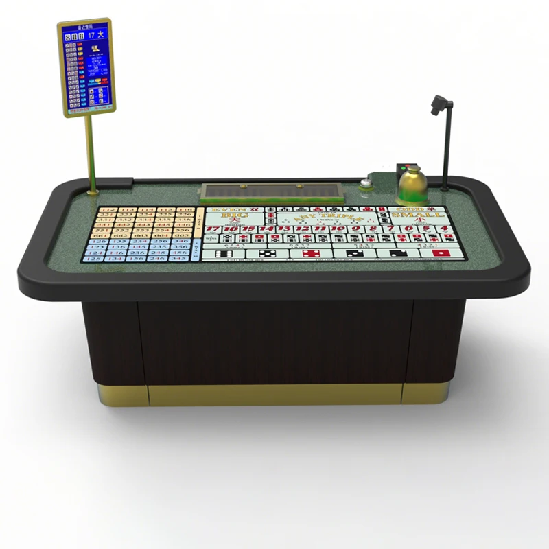 High Quality Antique Customizable Full Size Real Wood Professional Betting Small Big Game Sic Bo Table Casino Gamble Sale