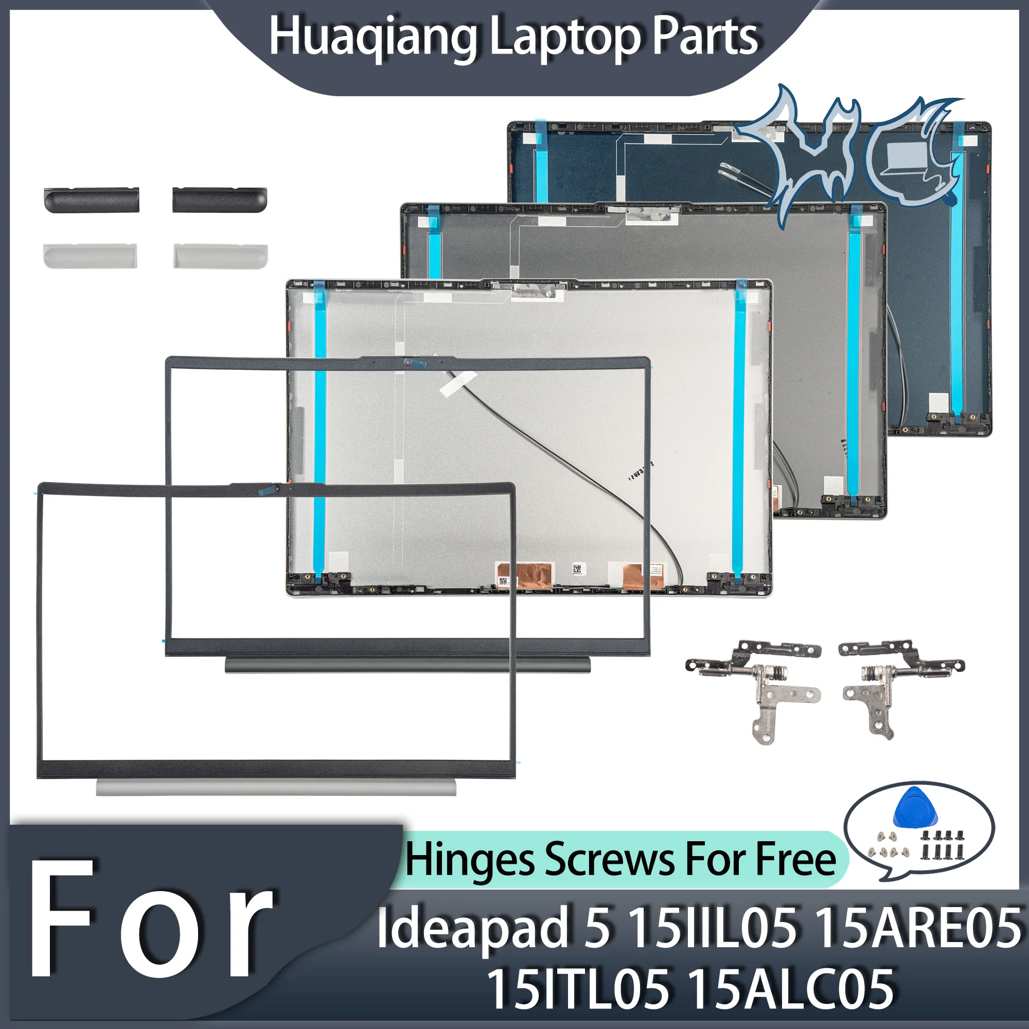 

Для Ideapad 5 15IIL05 15ITL05 15ARE05 15ALC05 задняя крышка ЖК-экрана крышка передней панели петли подставка для рук нижняя часть
