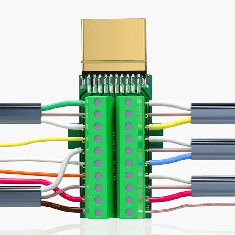 Solder-free HD Line Plug HDMI-compatible 2.0 Connector 4K 60HZ HD Line Repair DIY Male