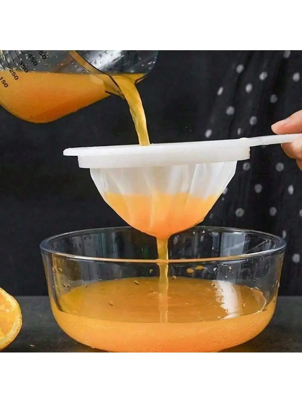 Fine Mesh Strainer Spoon, for Broth, Skimming, Wonton. 23cm, Stainless Steel Kitchen Ladle