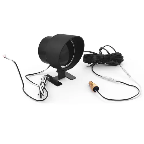 Imagen 2 del producto Medidor de temperatura del agua 2 en 1 LCD Digital azul para coche, voltímetro de 1-99 Celsius y 10-24V con adaptador de Sensor de temperatura 1/8NPT, tubo de junta