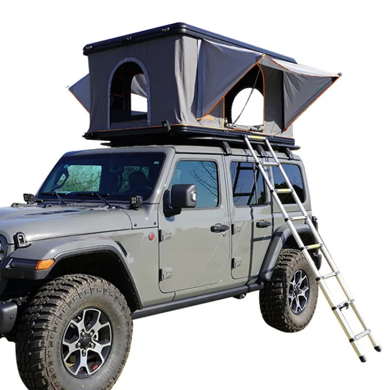 

Hot Sell High Quality 2-3 Person Rooftop Tent Heavy Duty Rectangular Hard Shell Car Roof Top Box Outdoor Camping