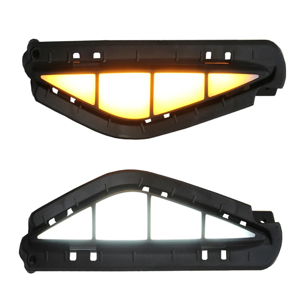 Clignotant de pare-chocs à LED avec 2 modes d'éclairage, antibrouillard DRL, lumières de décoration pour véhicules, Hyundai Santa Fe 2021-2022