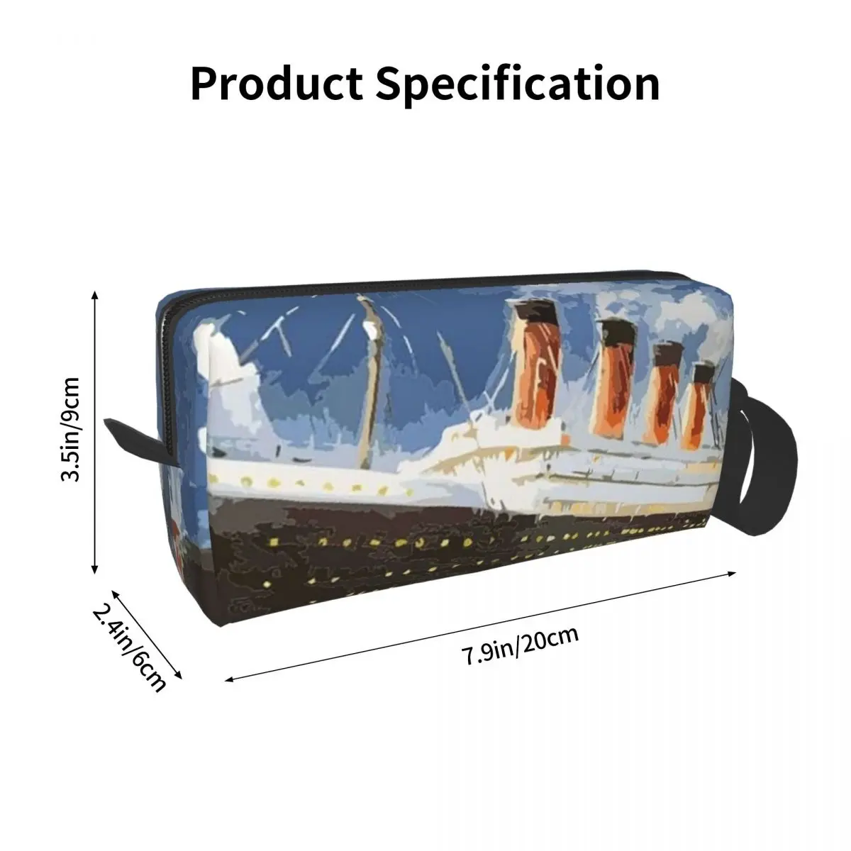 The Most Popular Ship Of All Times Titanic Pencil Case for Students Pen Box Pencil Bag Stationery Supplies Women Organizer Pouch