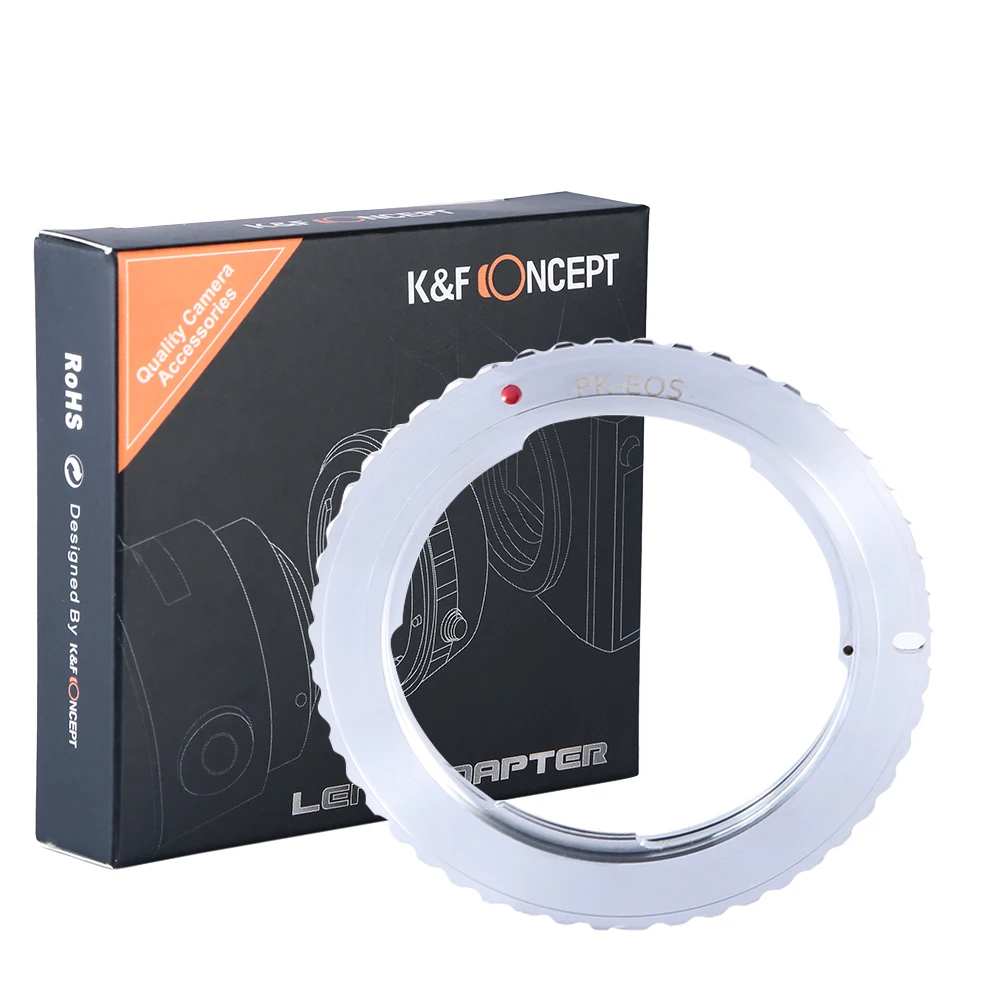 K&F Concept PK to EF Lens Adapter for Pentax K Mount Lens to Canon EOS EF camera 1DX 5DS 5D3 6D2 7D 700D 750D 760D