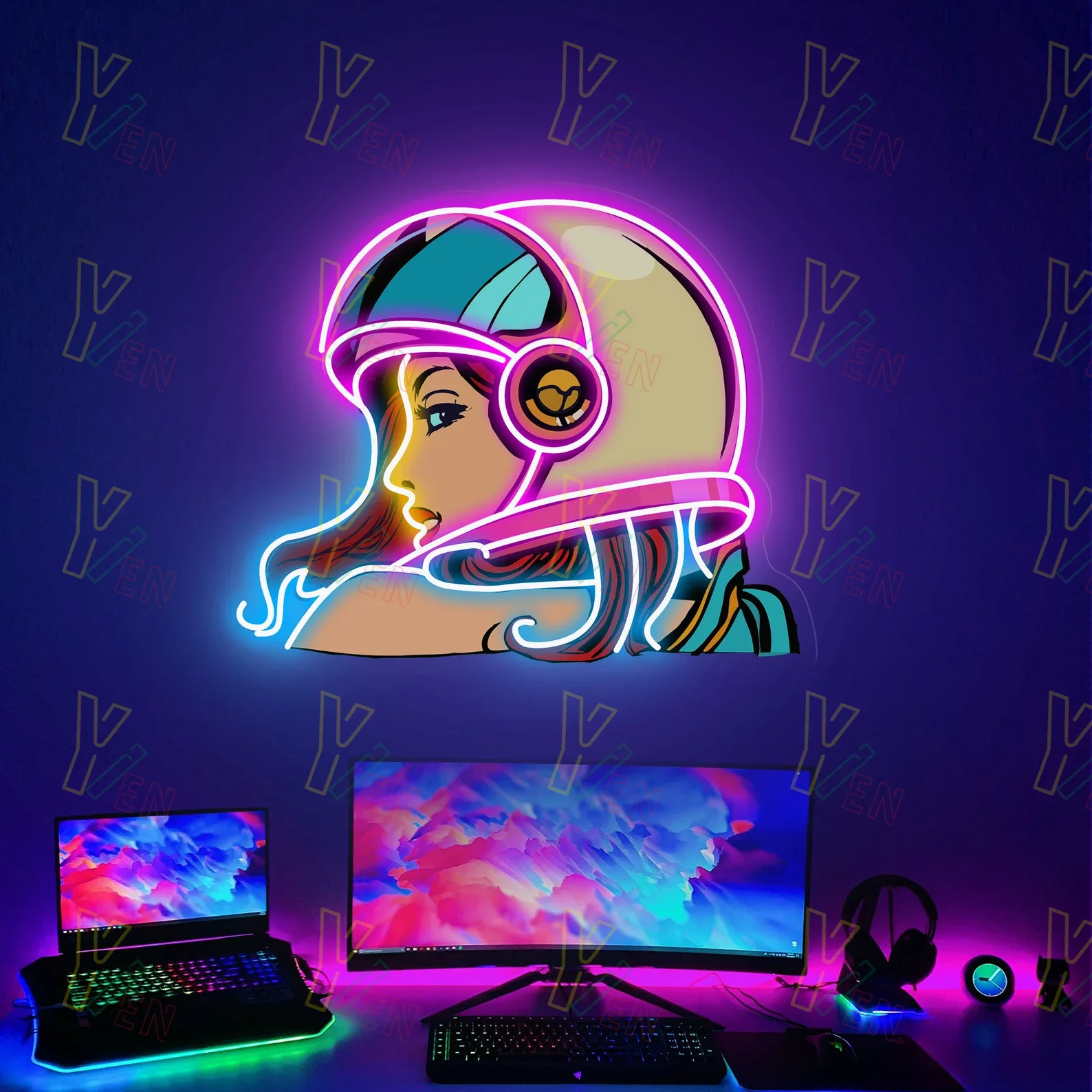 anime policewoman neon sign sinal de neon personalizado sinal de neon uv sinal de neon de casamento usb 5v 01