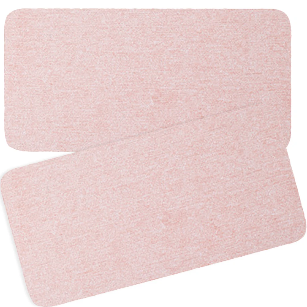 

2 Pcs Pink Diatom Mud Coaster 16x8cm Bathroom Countertop Mats Soap Holder Water Tray Sinks Mat Absorbent Dry Clean Home Decor