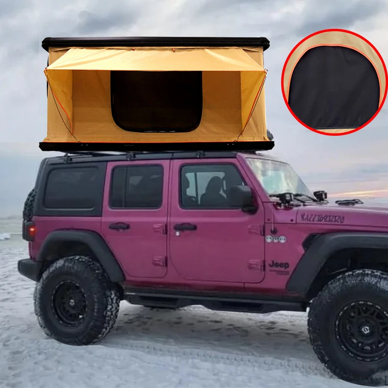 je-2 Person Outdoor Camping Waterproof Hard Shell Aluminum Pop up Rooftop Tent for Off Road Overland  4x4 SUV and Truck Trailer
