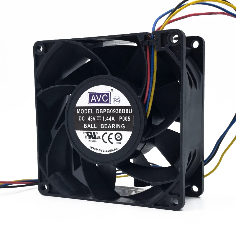 AVC DBPB0938B8U P005 DC 48V 1.44A 90x90x38mm 4-Wire Server Cooling Fan