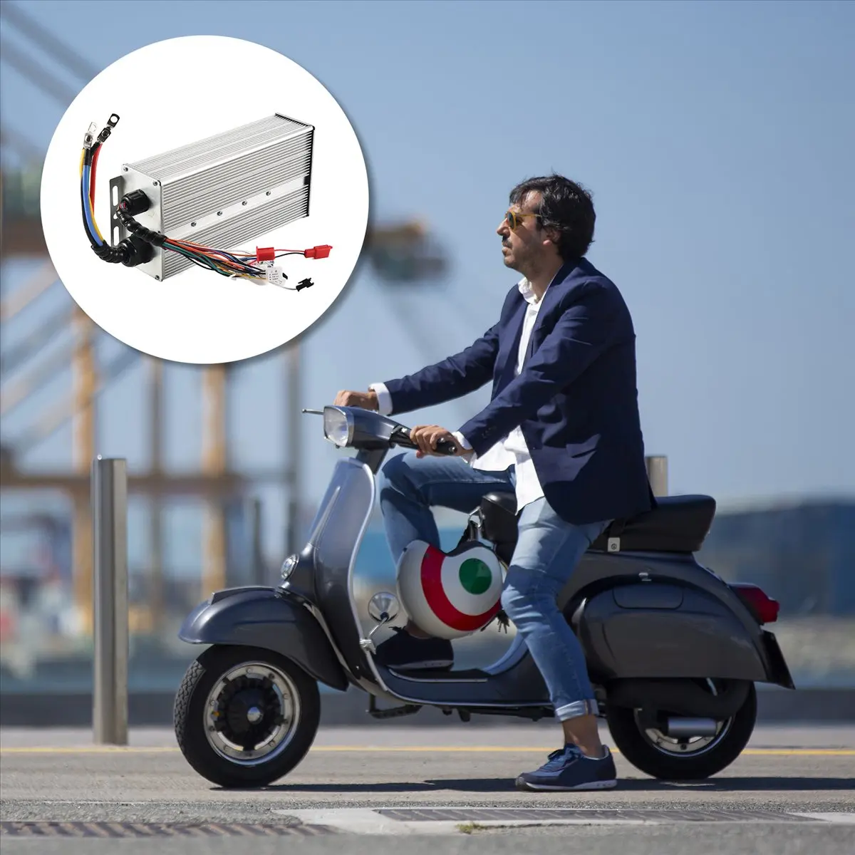 [N82R] 48V-72V 5000W Tricycle FOC Controller, Battery Car, Intelligent Brushless Motor Controller, Electric Car