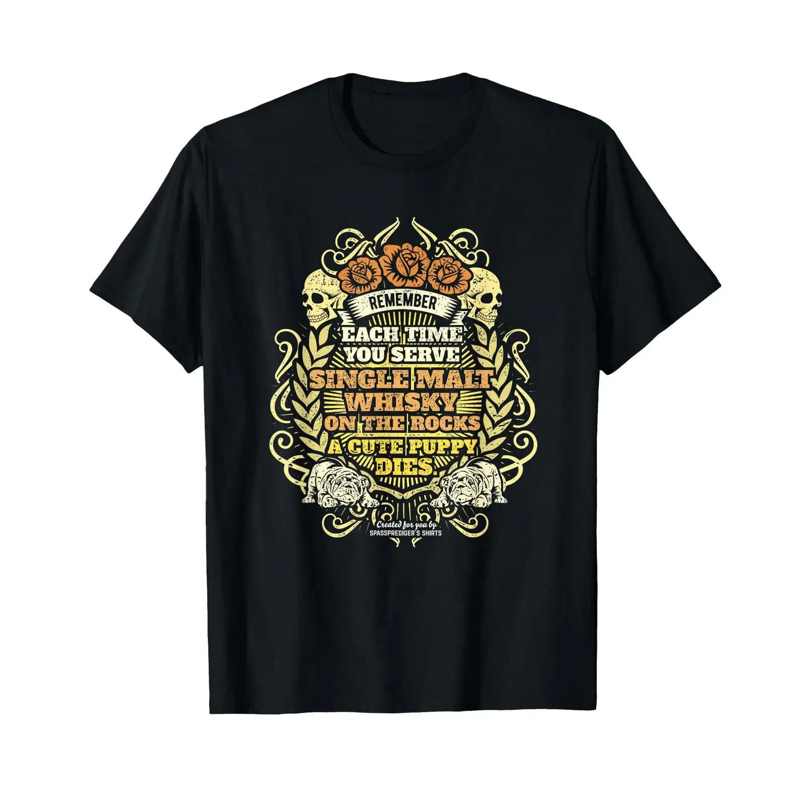 Whisky quote about the proper enjoyment of single malt T shirt vintage Washed graphic Top For Everyday Wear homme Comfortable