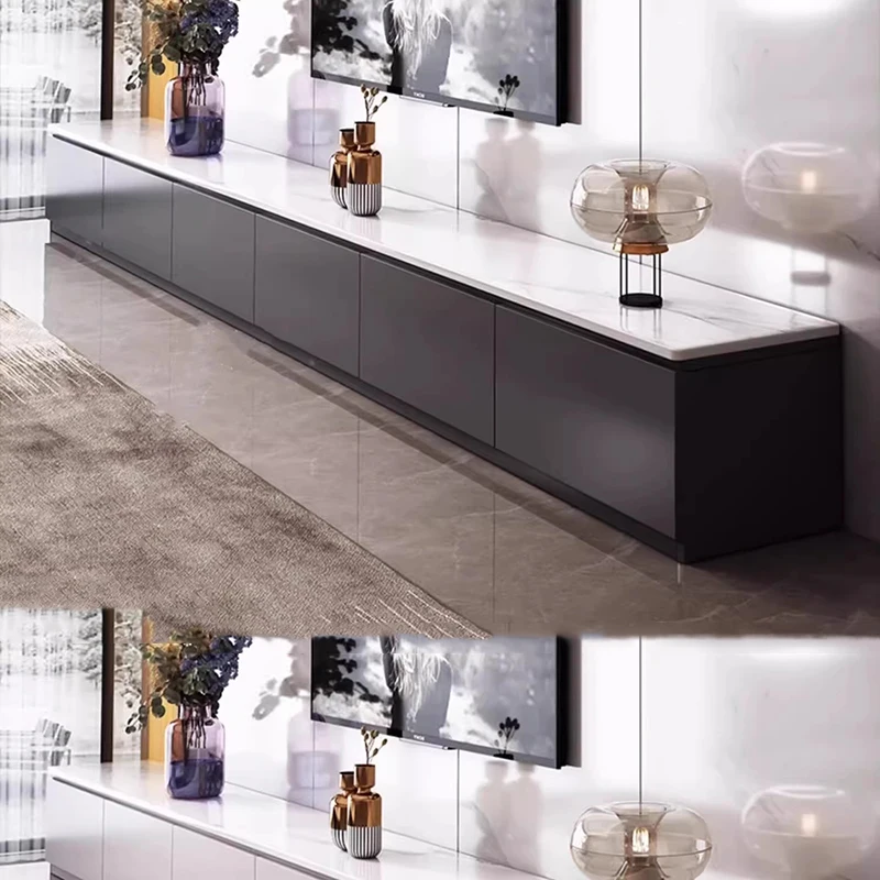 #Floor Solid Wood TV Stands Modern Minimalist LivingRoom Luxury TV Stands Floor Design Rack Suspenso Para Sala Para Tv Furniture