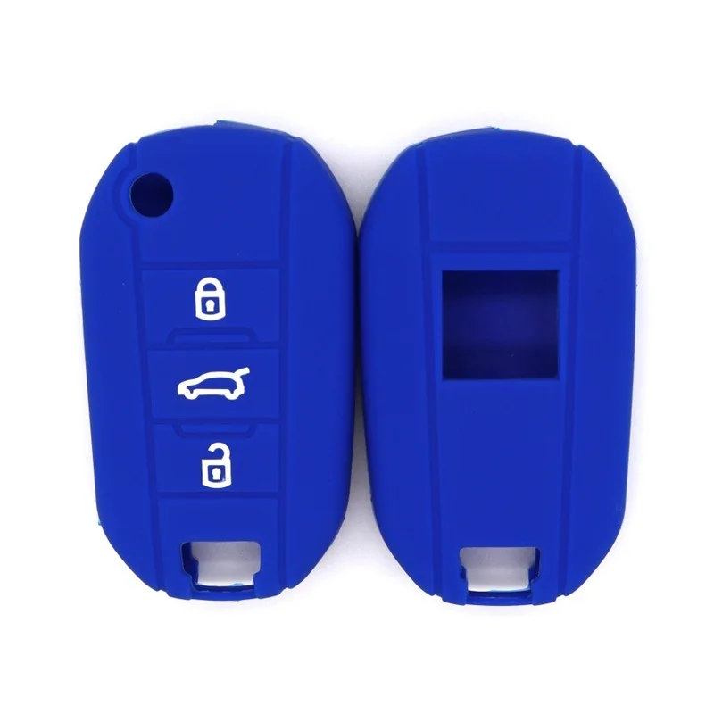 

Suitable for Peugeot new 301307308S4085082008300840085008 folding 3-button silicone key anti-fall key cover