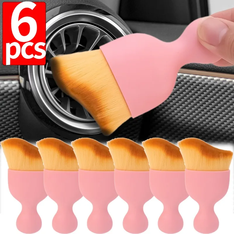 Car Cleaning Brush Air Conditioning Vent Center Console Clean Tool Air Outlet Cleaning Auto Interior Dust Removal Wash Brush