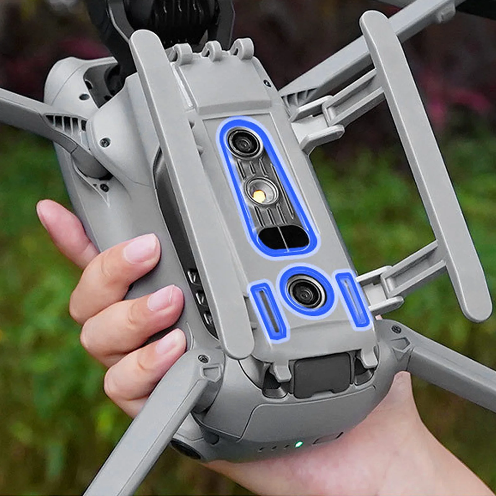 AIRIXXI Składane Podwyższone Nogi Podwozia do DJI Mavic Air 3/3S, Statyw, Akcesorium do Drona, ABS+PC, Lekki, Stabilny Stojak