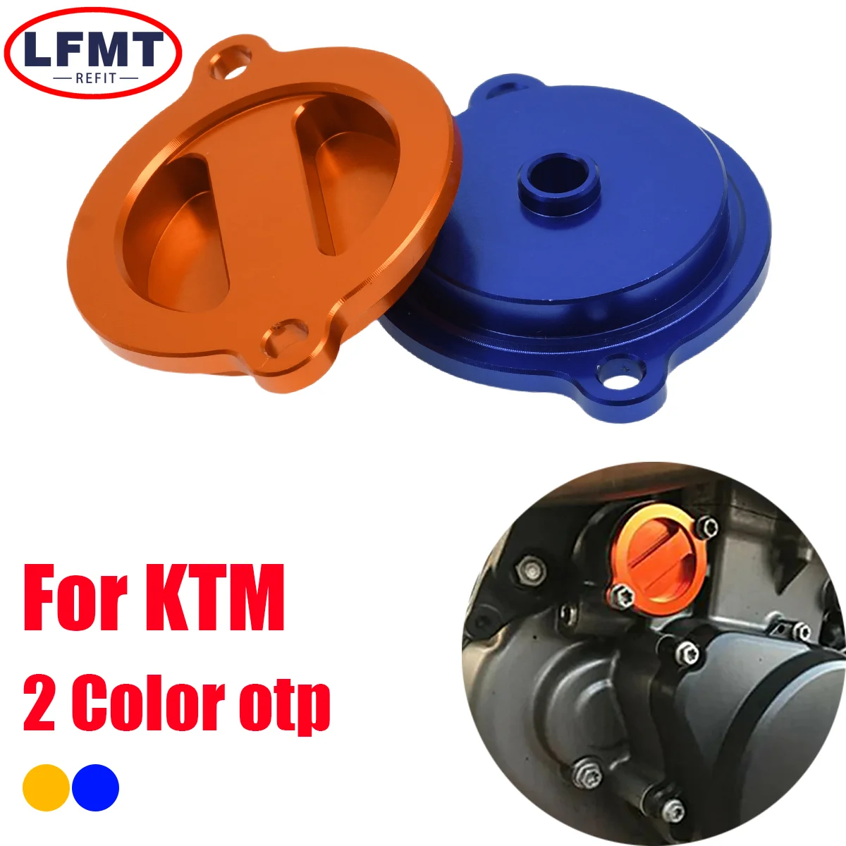 Engine Oil Filter Cap Cover Plug For KTM SXF XCF EXCF XCFW EXC XCW Husqvarna FC FE FX FS GAS GAS EX EC MC 2022 Dirt bike