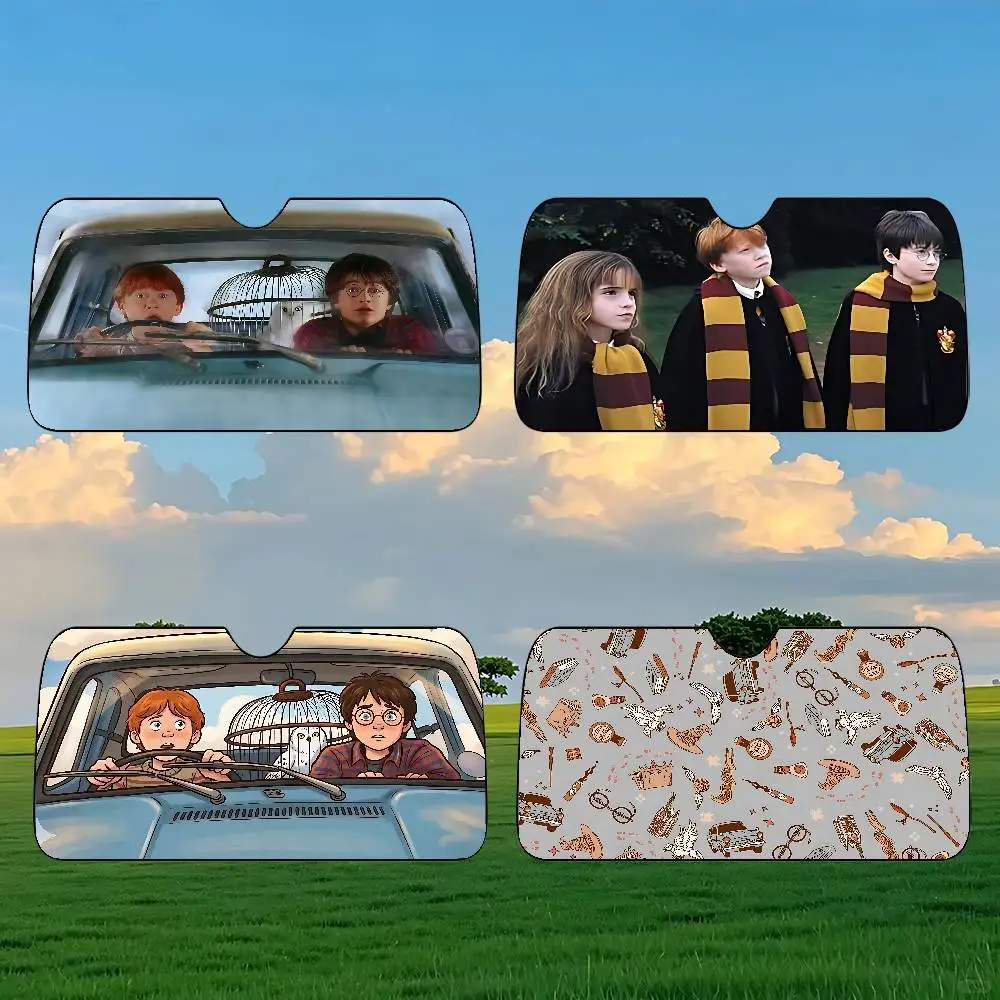 H-Harrys Potters Car SunShade Car Sunshade Covers Cover Universal Windscreen Folding Visor