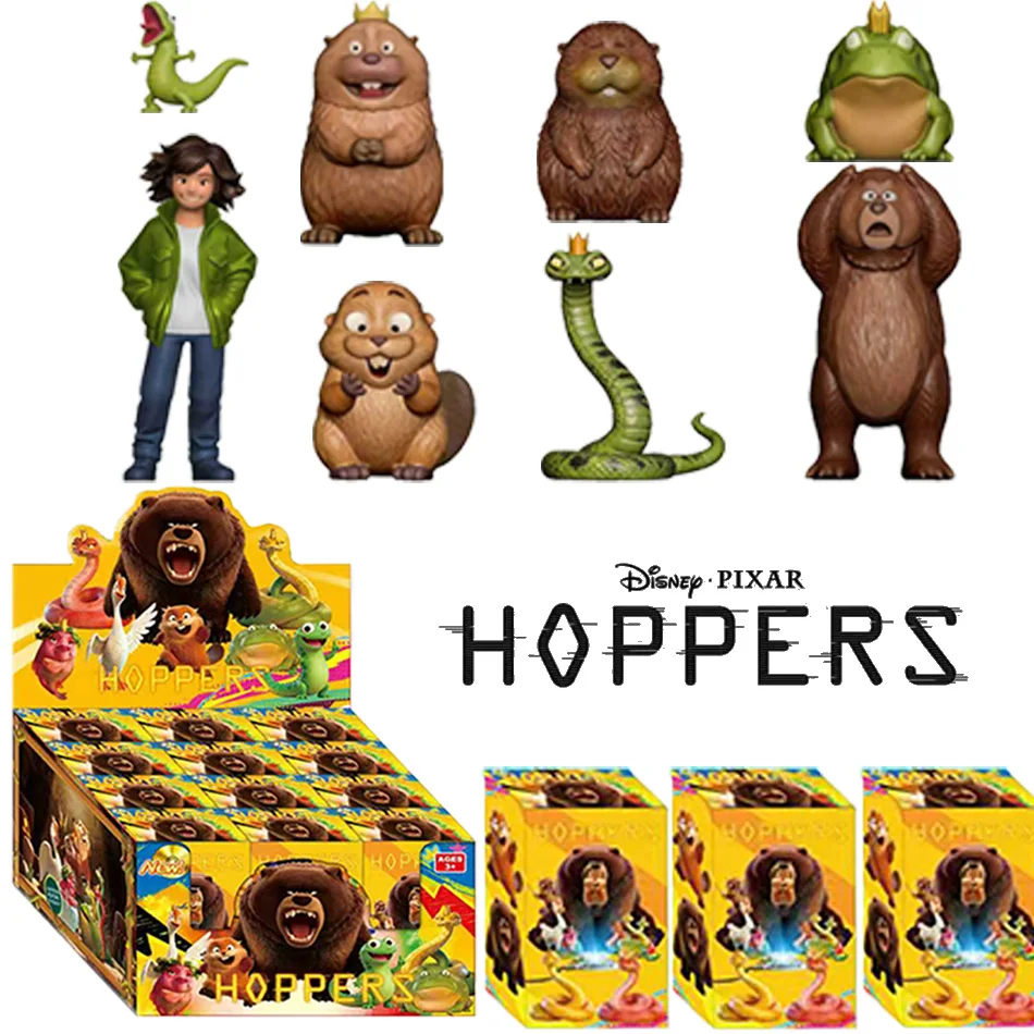 

1-12pcs New Anime HOPPERS Mabel King George Frog Blind Box Q version Figure Toy Vinyl Figure Pocket Model Toy Fans Gifts
