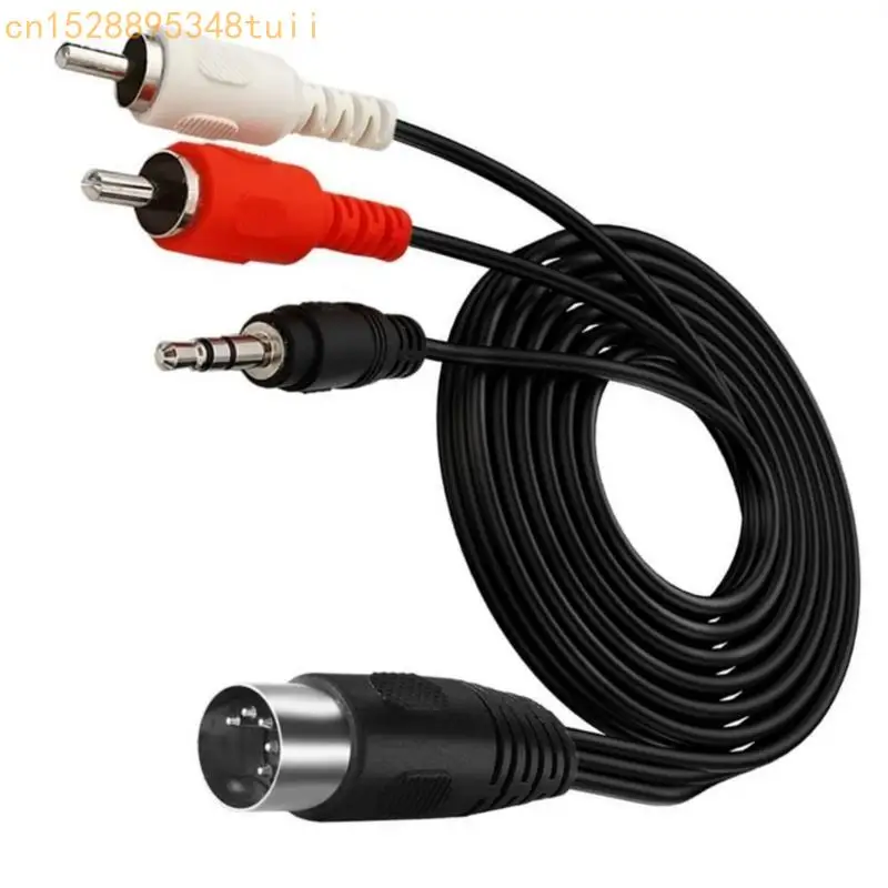 Qualité Y4QF professionnel 5p à DC3.5 mm / 2RCA Câble audios pour les systèmes audios automobiles