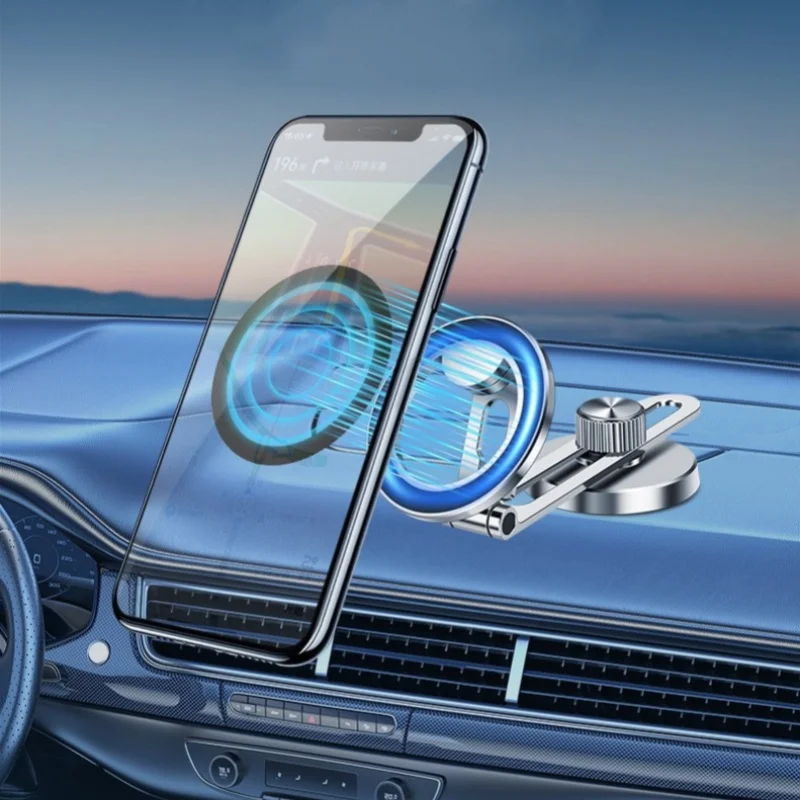 1/2/6 قطعة ل Magsafe حلقة معدنية مغناطيسية للهاتف ملصق معدني عالمي دعم لوحة شاحن لاسلكي ورقة حامل سيارة مغناطيسي