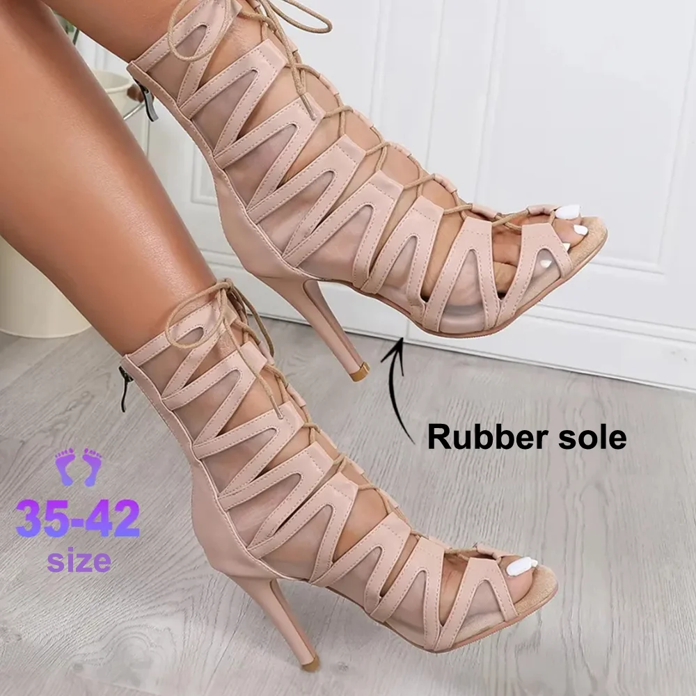 7cm Heels For Dance Women Beige Leather Dance Booties Can Make Rubber Sole Or Suede Sole Dance Shoes