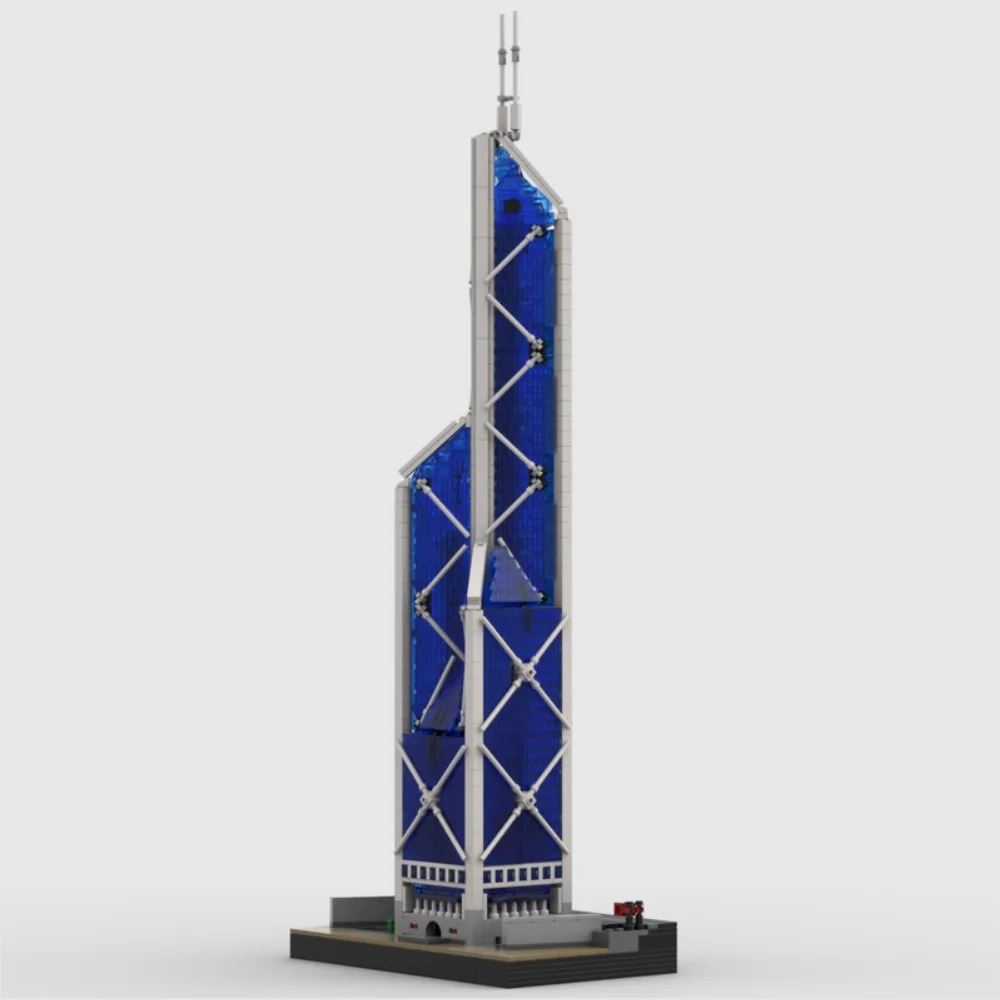 

MOC-40497 3093 parts Bank of China Tower at 1/650th Scale building block model for kids gift